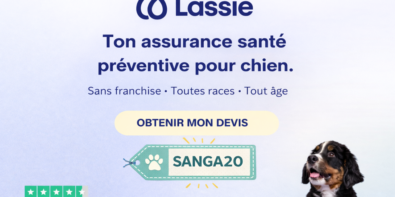 Code promo Lassie : -20€ sur l&rsquo;assurance avec le code SANGA20